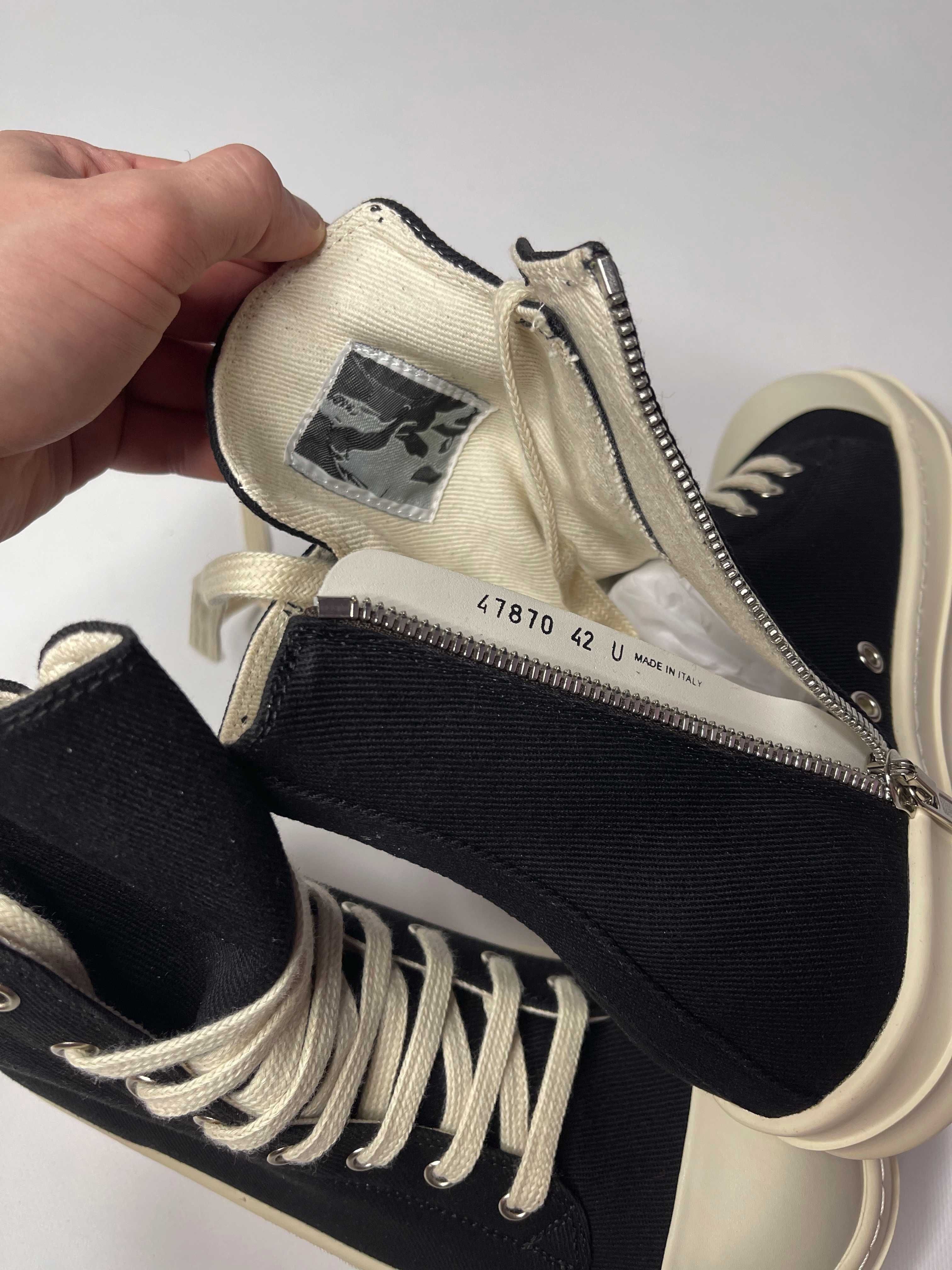 Кеди Rick Owens DRKSHDW laces sneakers ramones geobasket кеды 42 40 41