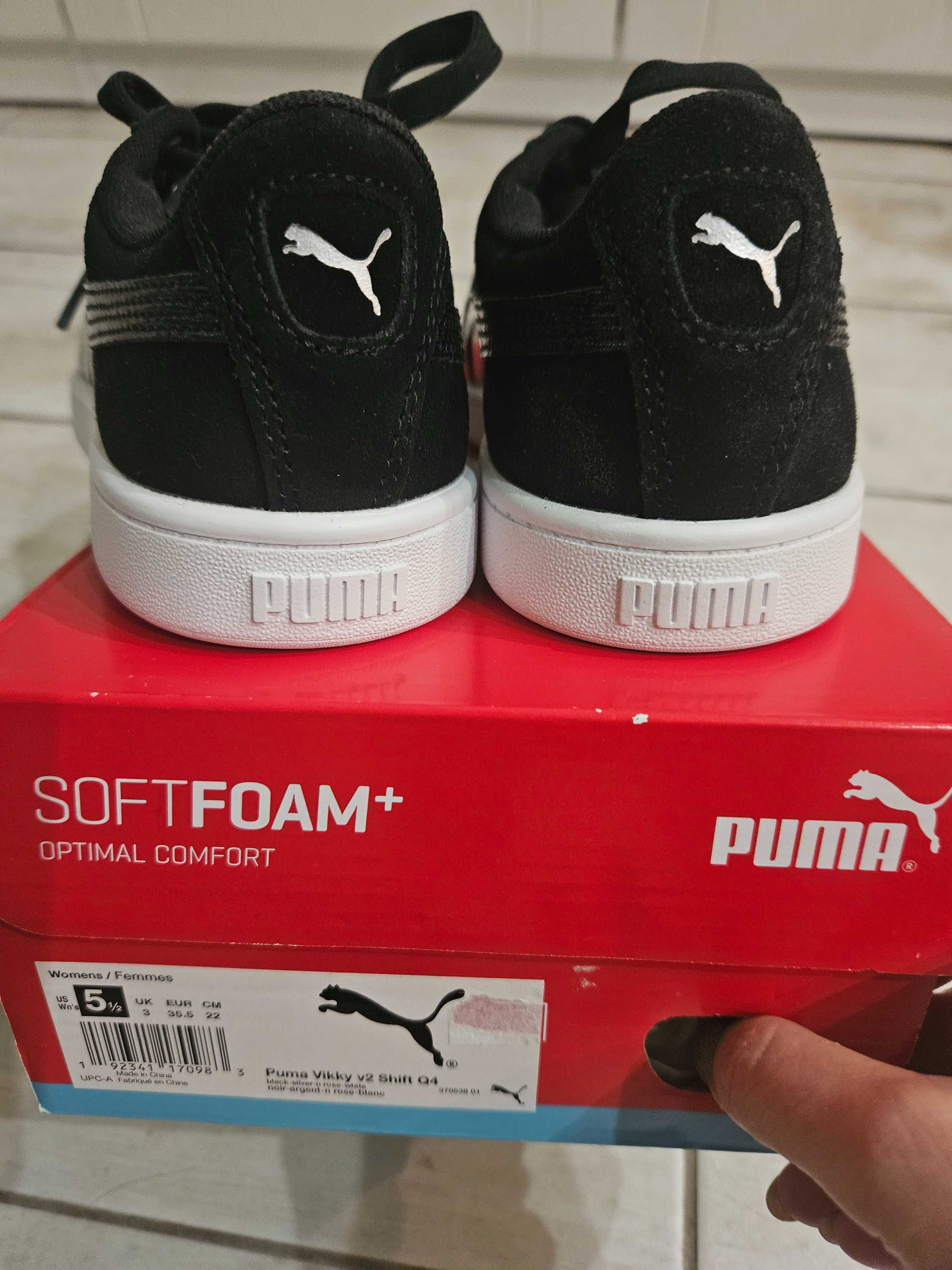 Кроссовки Puma (Америка),для девочки,р.35,5 ,натуральная замша
