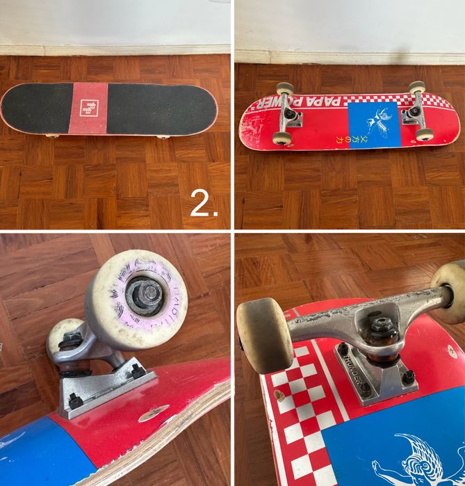 4 skateboards / longboards / cruiser