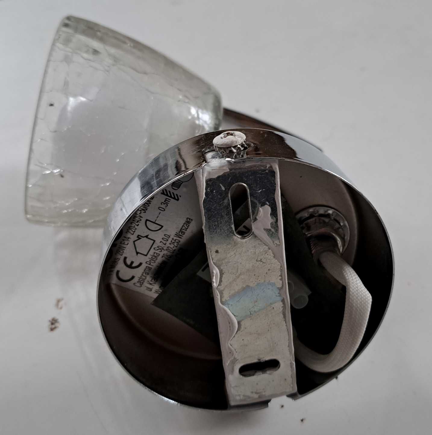 Kinkiet metalowy lampa halogenowa halogen