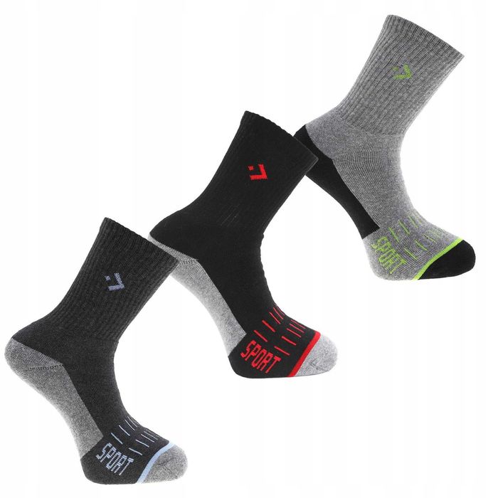 Skarpety Męskie Bawełniane Frotte Thermo Moraj roz.43-45 3-pak