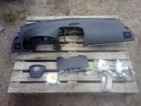 toyota AVENSIS T27 09-15 deska kokpit poduszki pasy kremowe europa