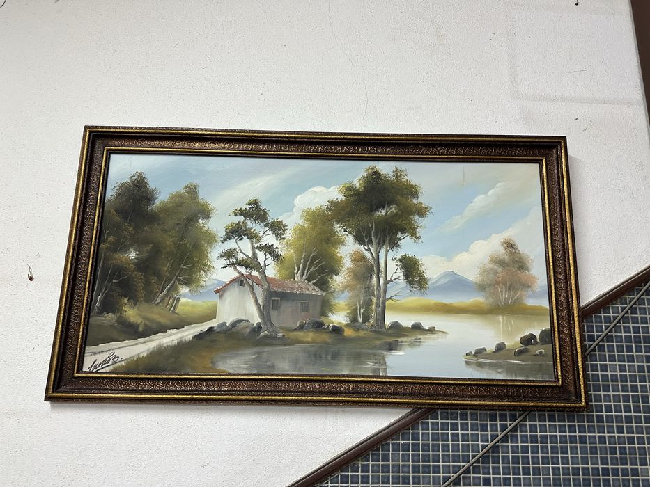 Quadro pintado a óleo