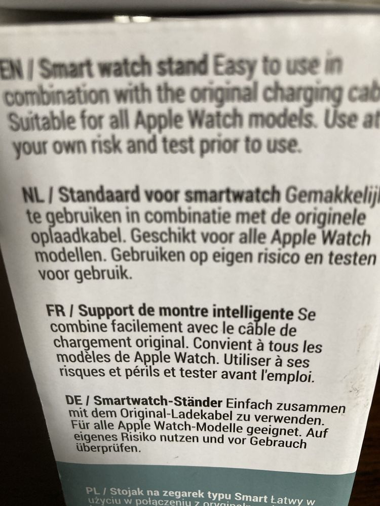 Stojak podstawka do ładowarki smartwatch Apple Watch