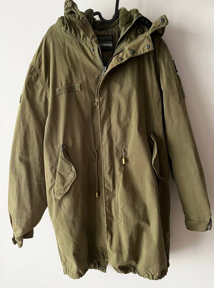 Kurtka parka wiosenna khaki Diverse rozmiar L