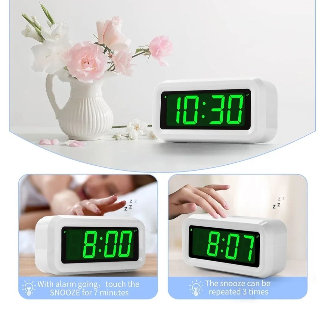 Zegar LED budzik