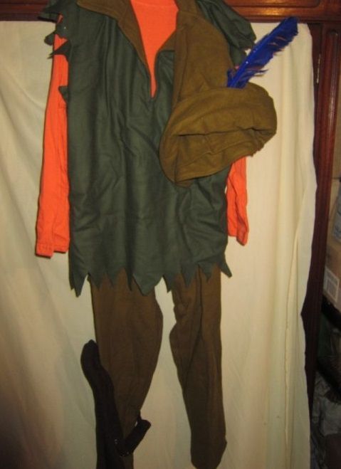 Fantasia de Carnaval - Robin dos Bosques 10 anos - camisola , calças ,
