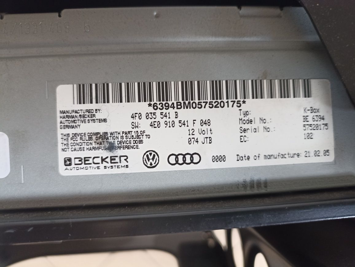 Sterownik moduł komfortu Bluetooth świateł Audi a6c6 A6 C6 akumulatora