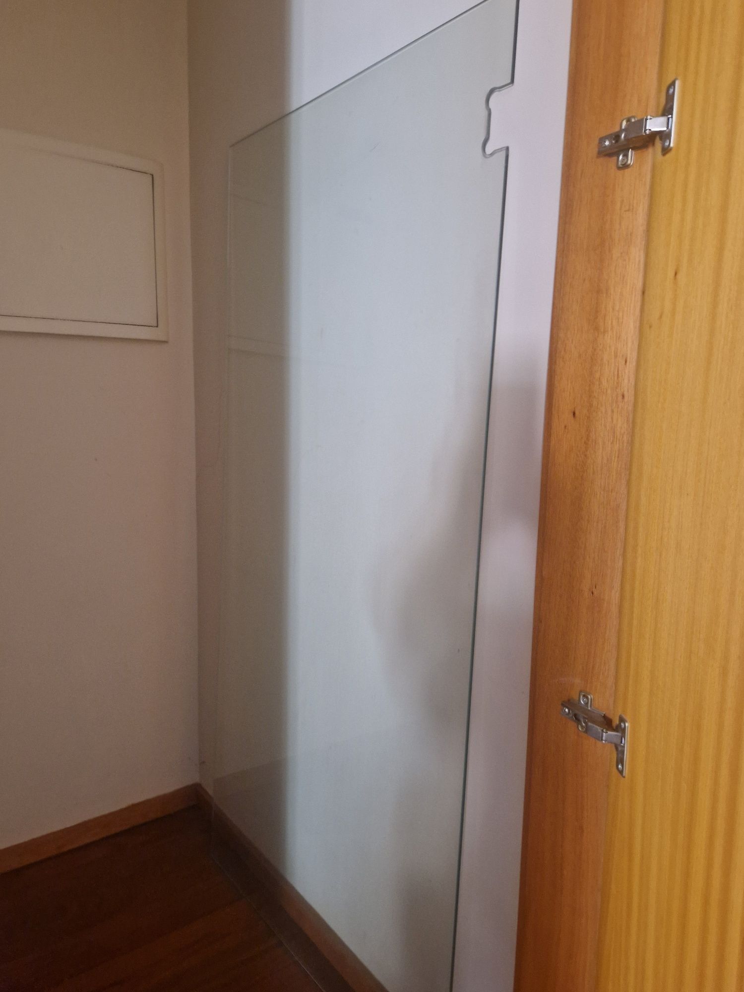 Resguardo de duche em vidro temperado para banheira ou polibã