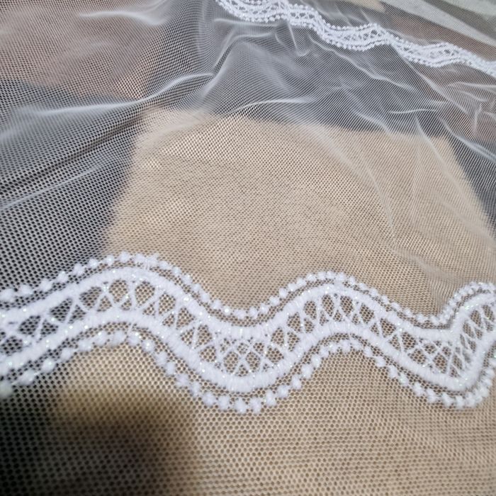 Firanki z haftem 2 szt