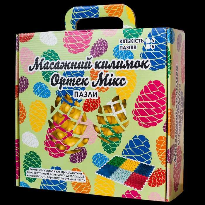Ортопедичні масажні килимки "Пазли Мікс" Килим масажний для дітей