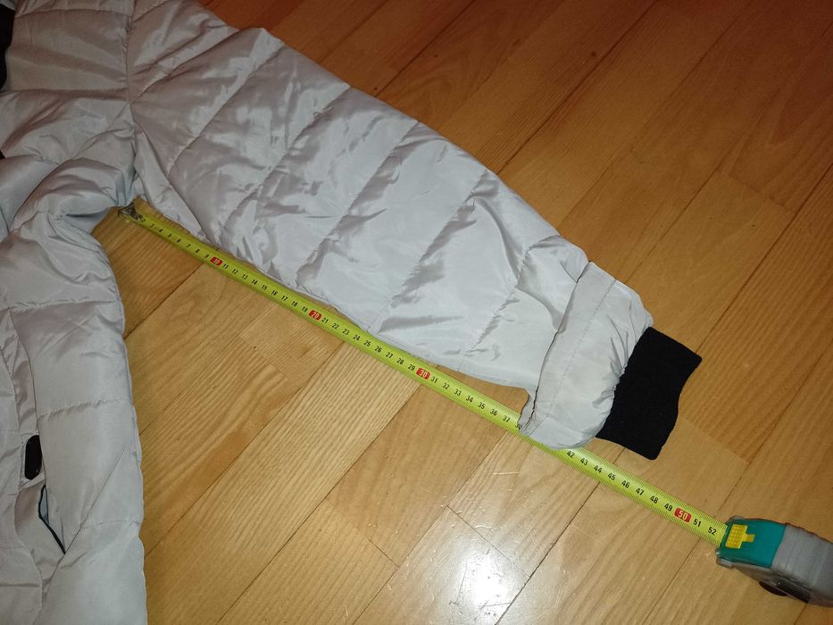 Kurtka dłuższa z kapturem zimowa szara rozm. M Carry