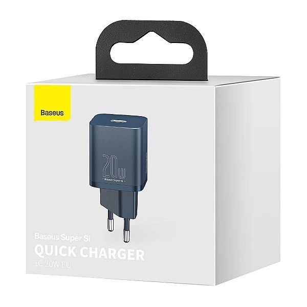 Baseus Super Si 1c szybka ładowarka Usb Typ C 20 W Power Delivery nieb