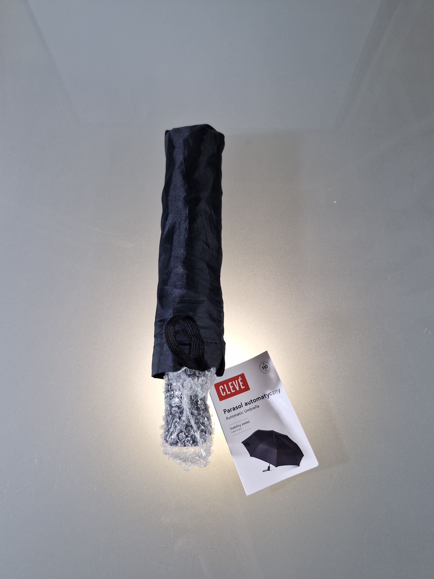 Parasol Automatyczny Składany Czarny 110 cm Cleve