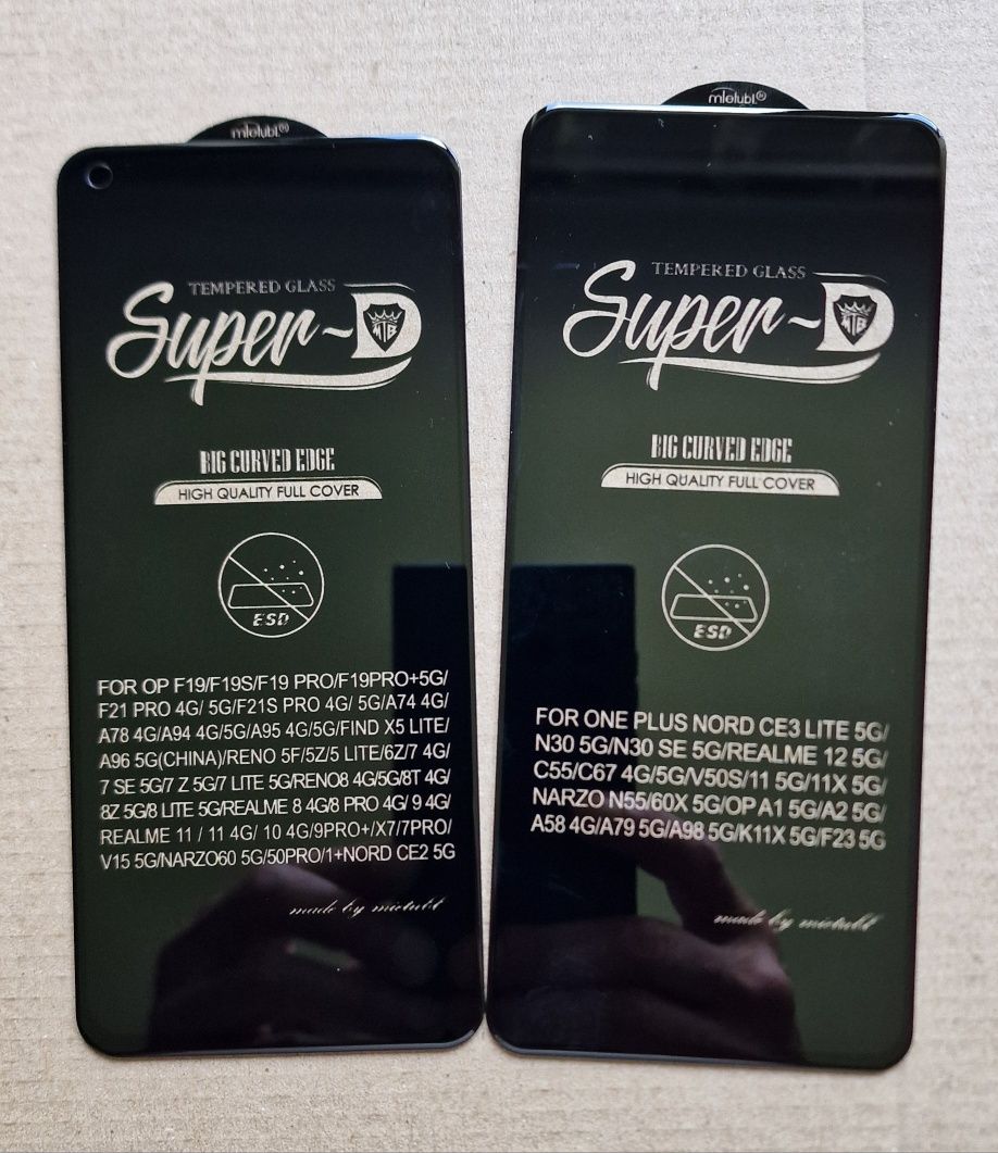 Захисне скло Super D Mietubl OPPO Realme C67 A54 Reno 11 гурт