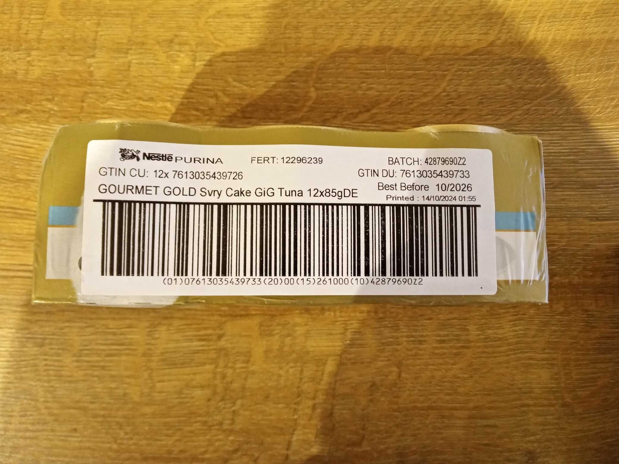 75 x GOURMET GOLD ragout/85 g (tuńczyk), data: 10.2026