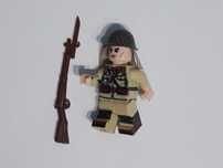 Figurka żołnierza japońskiego + broń ww2 4-strony nadruk komp. z Lego