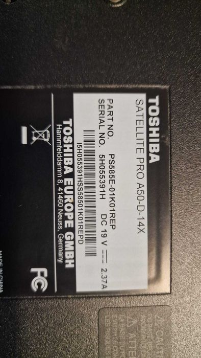 Toshiba Pro A50-D-14X - I5-7200U- 8GB- 480 SSD