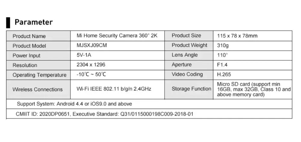 Xiaomi Mi Smart Camera MiJia 2K камера mi відеоняня MJSXJ09CM smart
