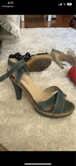 Vários sapatos de salto alto tamanho 37