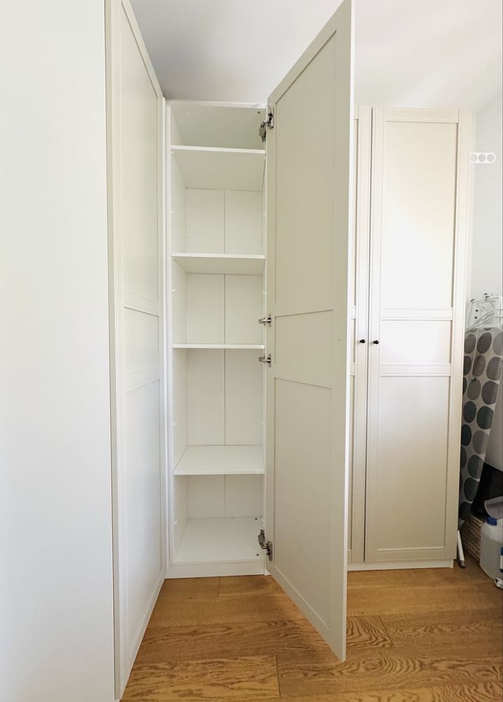 Szafa Ikea Pax, flisberget, jasnobeżowa, narożna