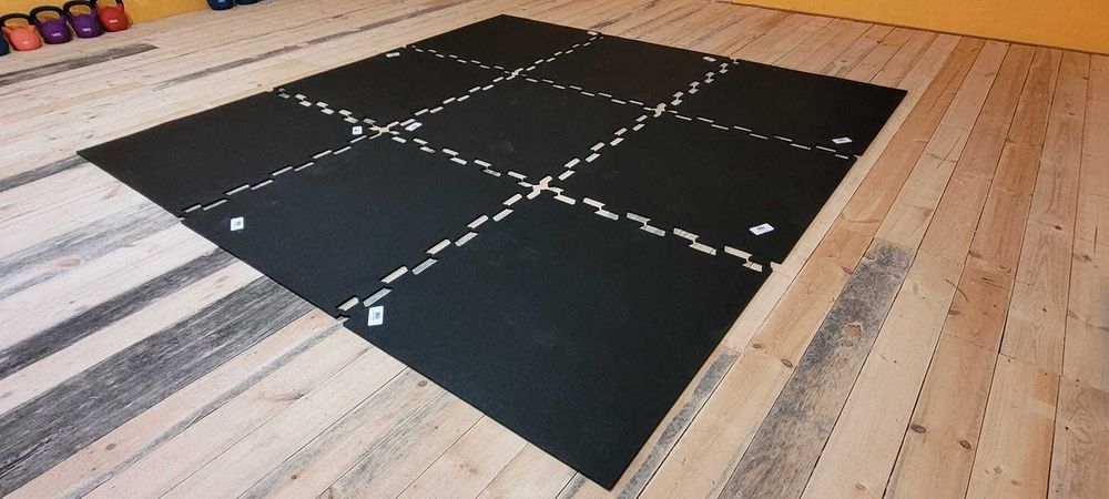 Puzzle 10 mm Wyspa Gumowa Podłoga 285x285 cm
