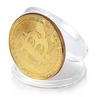 Коллекционная монета Биткоин, Сувенирная монета Bitcoin BTC, Подарок