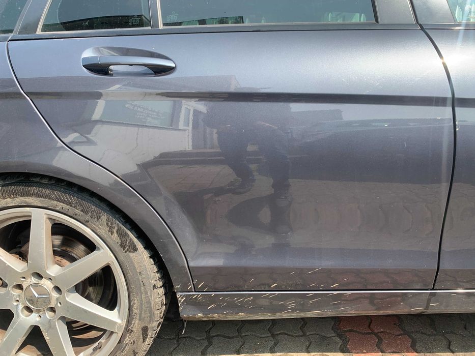 Mercedes C klasa W204 Drzwi tył prawe grafit lakier 755 ŁADNE!