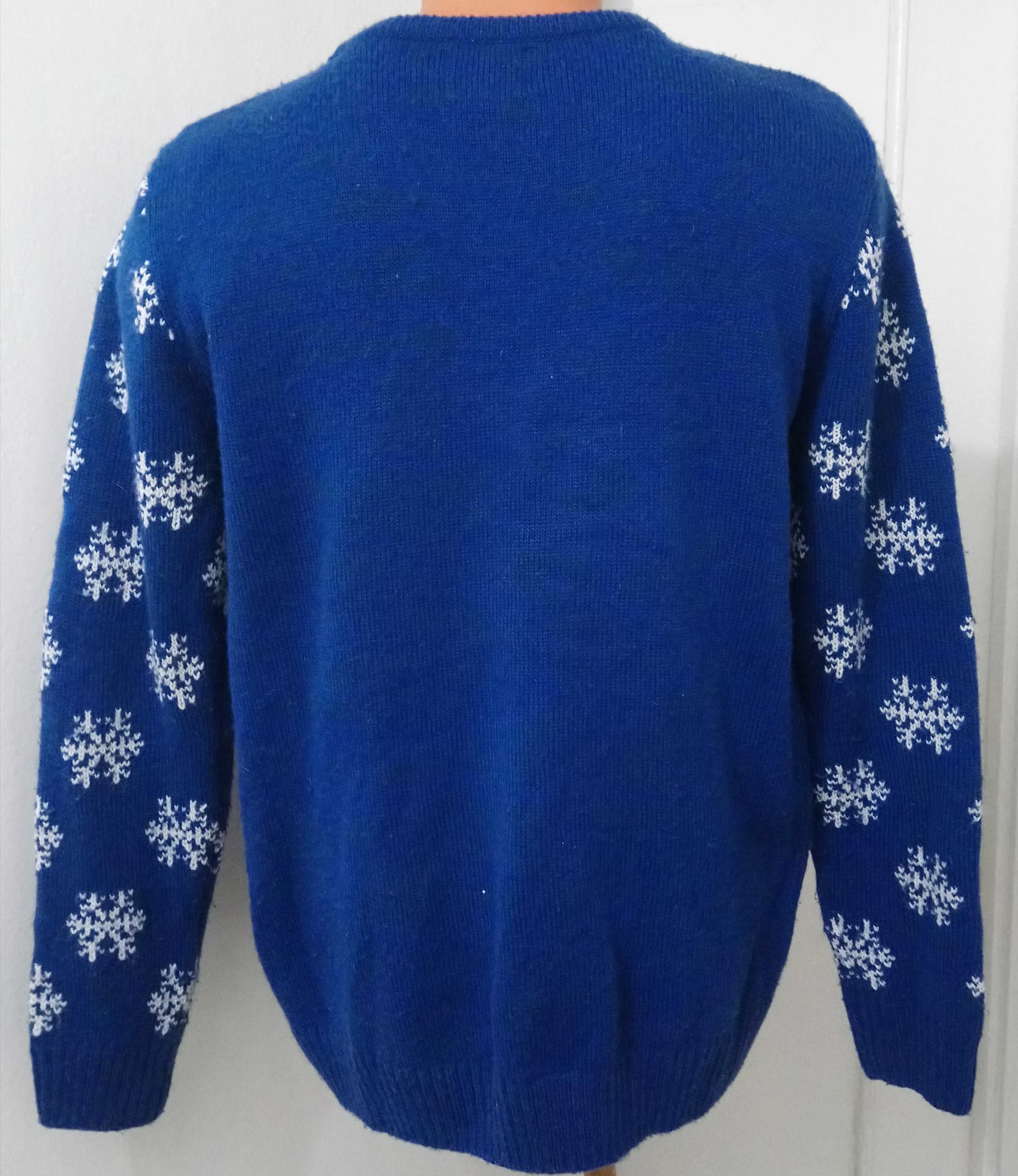 Новорічний светр з оленем р.46-48, зріст 158-164 новогодний свитер