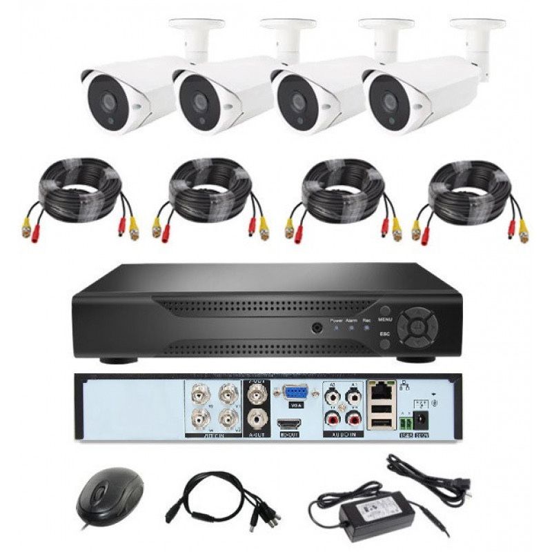 Комплект системы видеонаблюдения 4 камеры PRO VISION UKC KIT 1080p, 2М