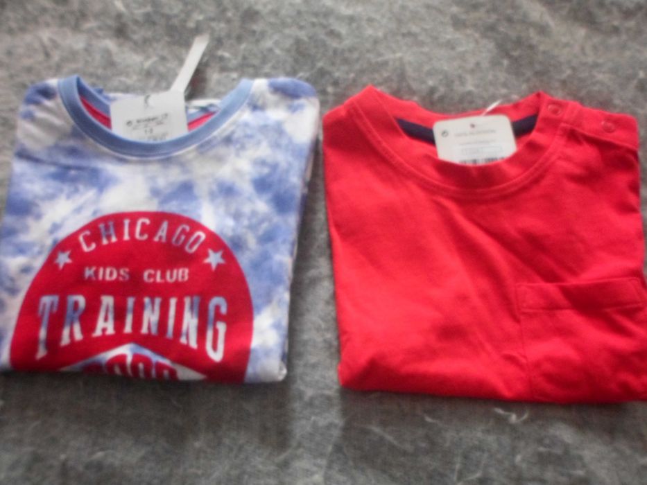 2 t-shirts novas com etiqueta para bebe menino