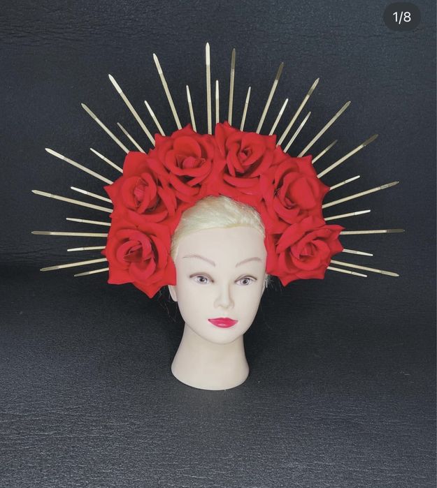 Корона обруч на голову Хелоуін Санта Муерте Хеловін Helloween Хеллоуин