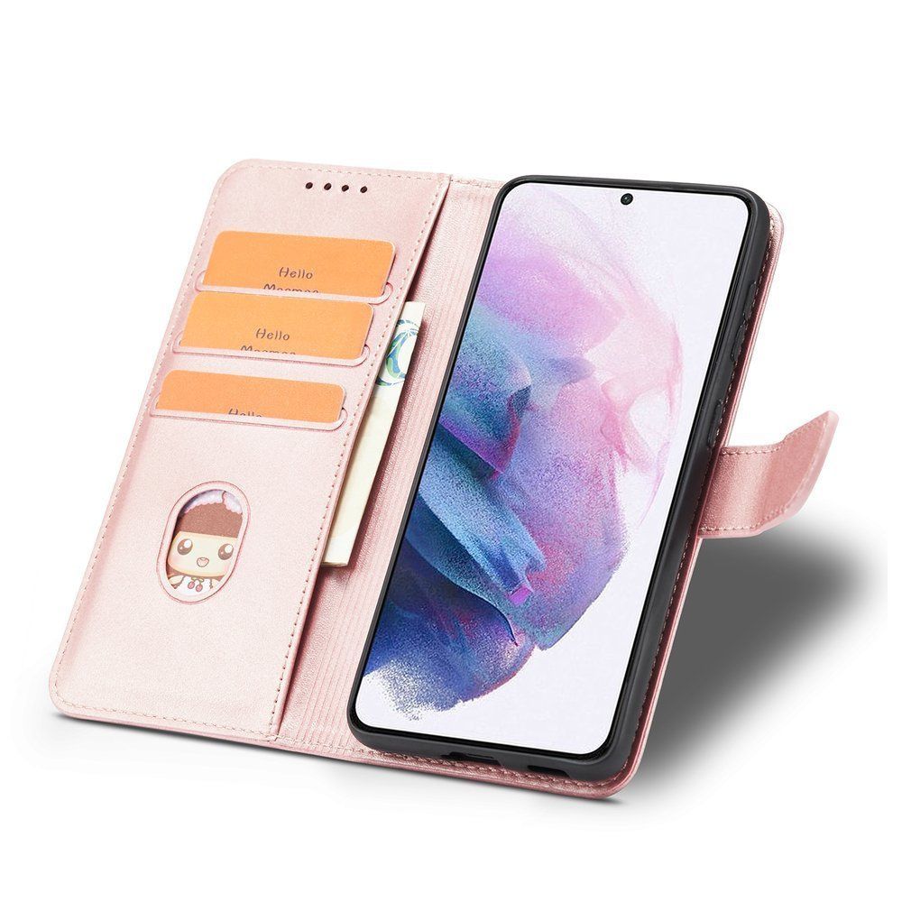 Etui Pokrowiec Z Klapką Braders Samsung Galaxy S21 Ultra 5G Różowy