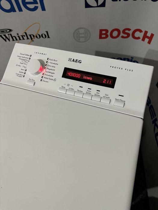 Пральна стиральная машина вузька / вертикальна пралка AEG L70260TL 6кг