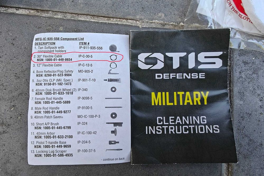 OTIS Zestaw do czyszczenia broni 5.56/.223 40mm US ARMY USMC