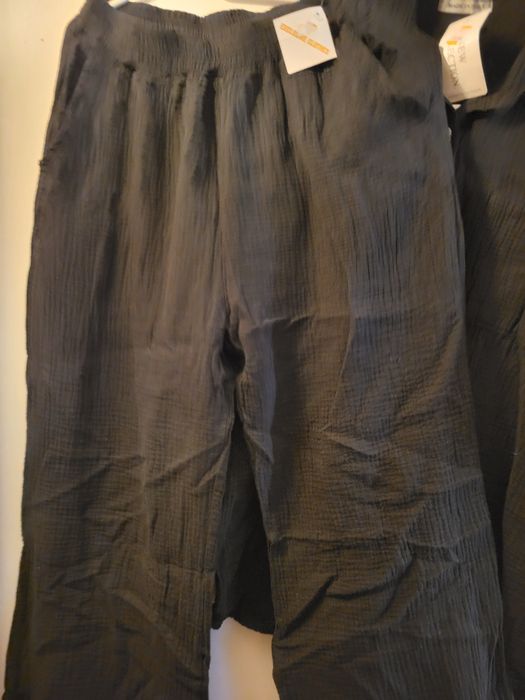 Komplet muslinowy czarny