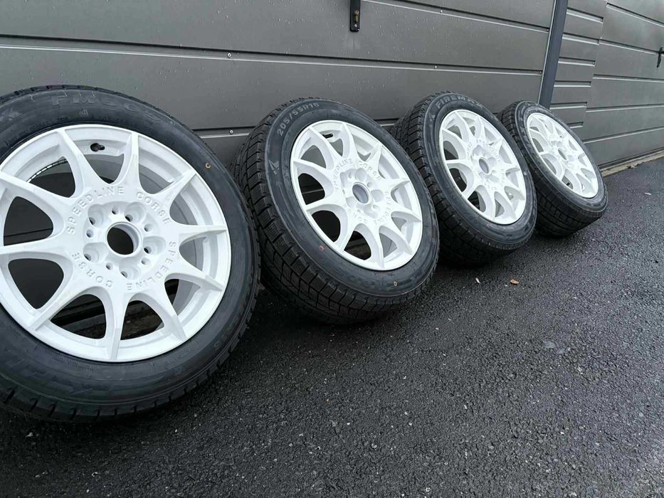 Speedline Corse 16" 5x120 do E46/E36 i inne, opony ZIMA 2025r