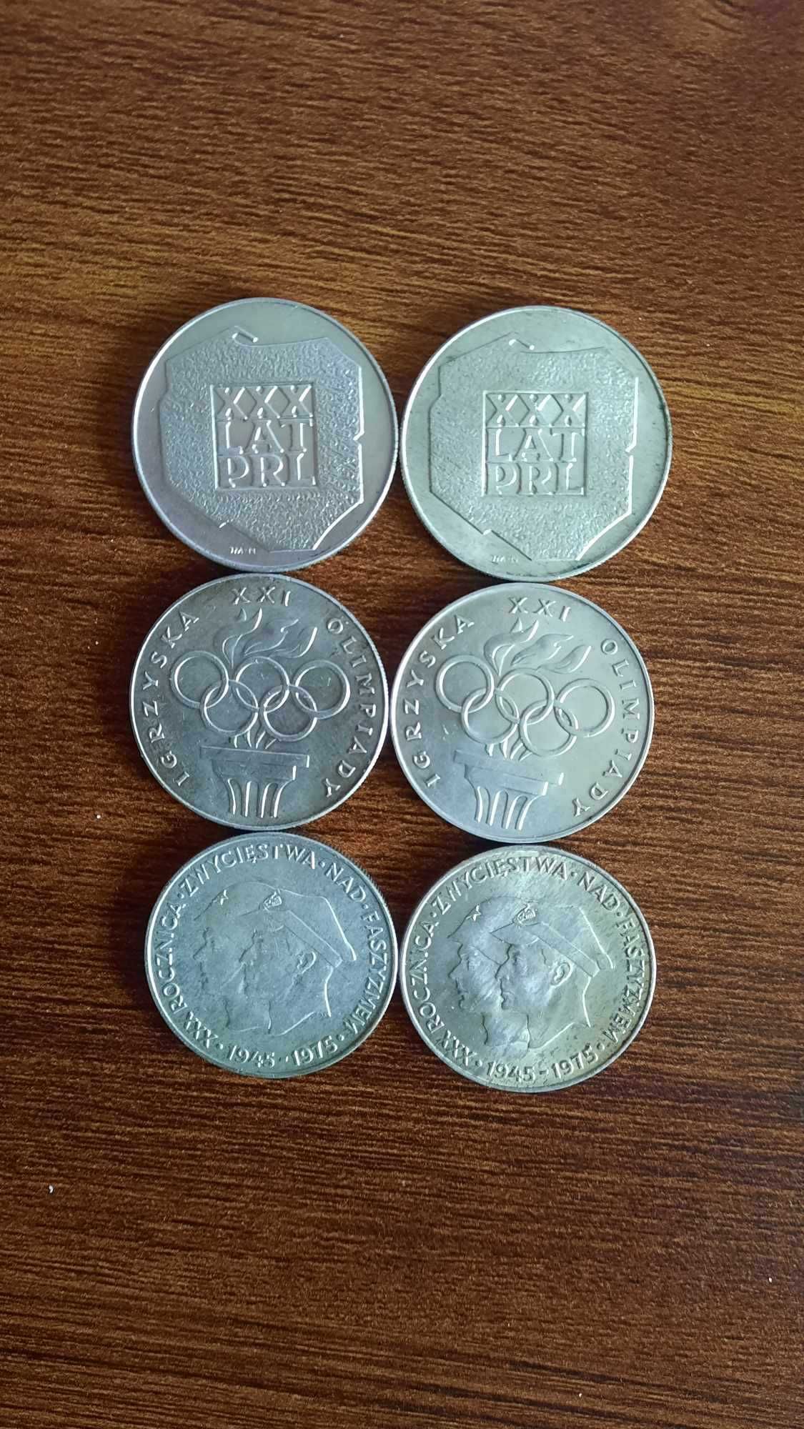 6 monet Ag nominał 200zł żołnierze x2 ,olimpiada x 2, mapa x2