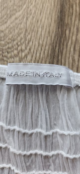 Włoska biała sukienka letnia plażowa na ramiączkach