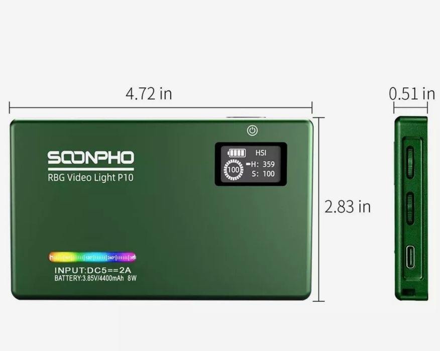 Rgb светильник led для сьемок