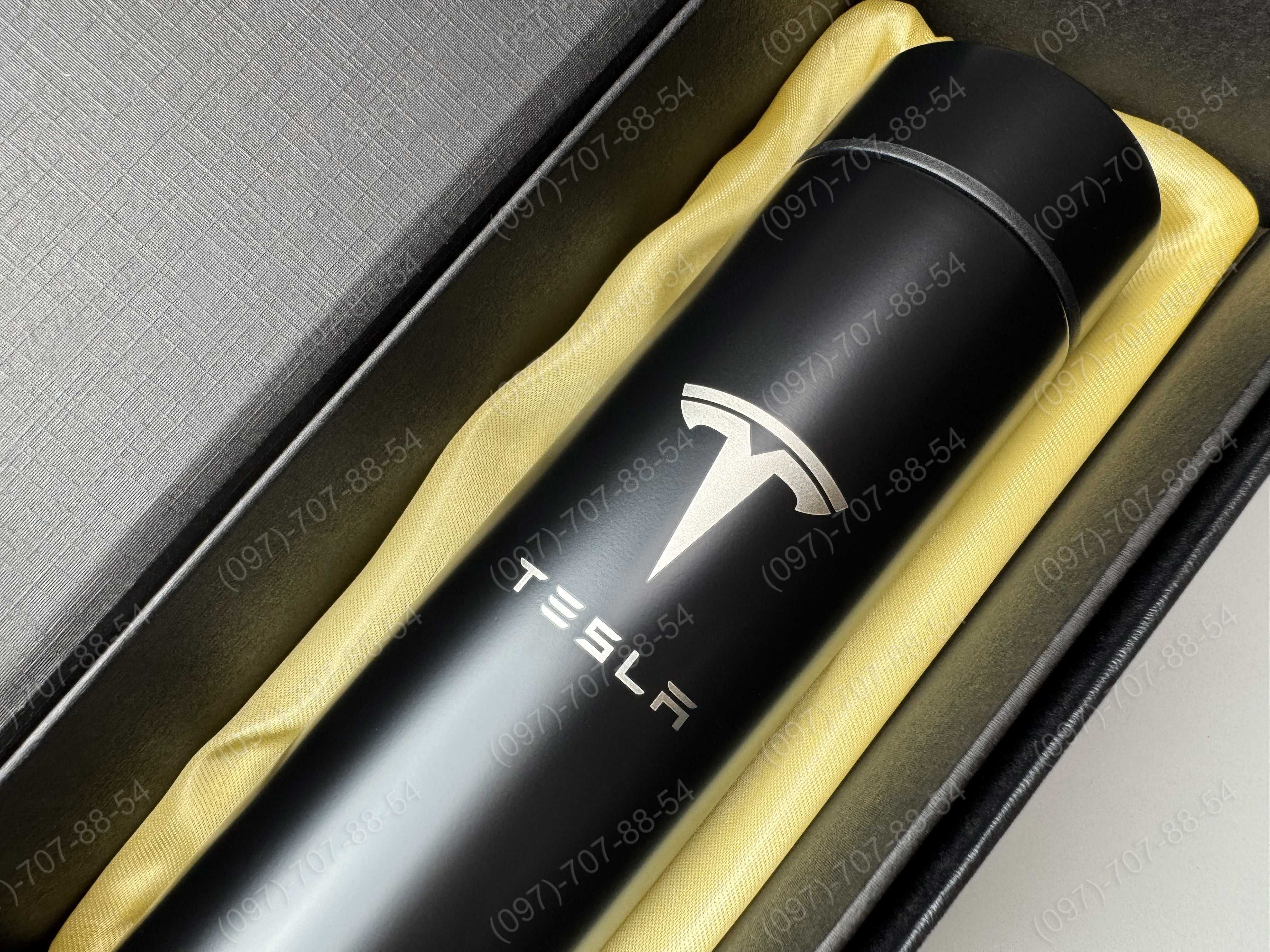 Подарунковий брендований термос Tesla Motors + контроль температури