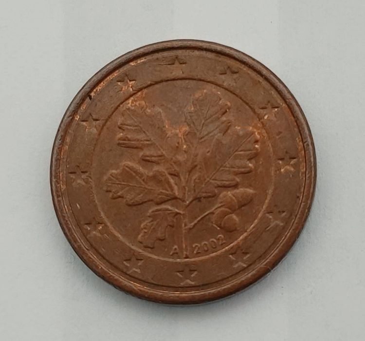 Moedas Alemãs 1 cêntimo 2002