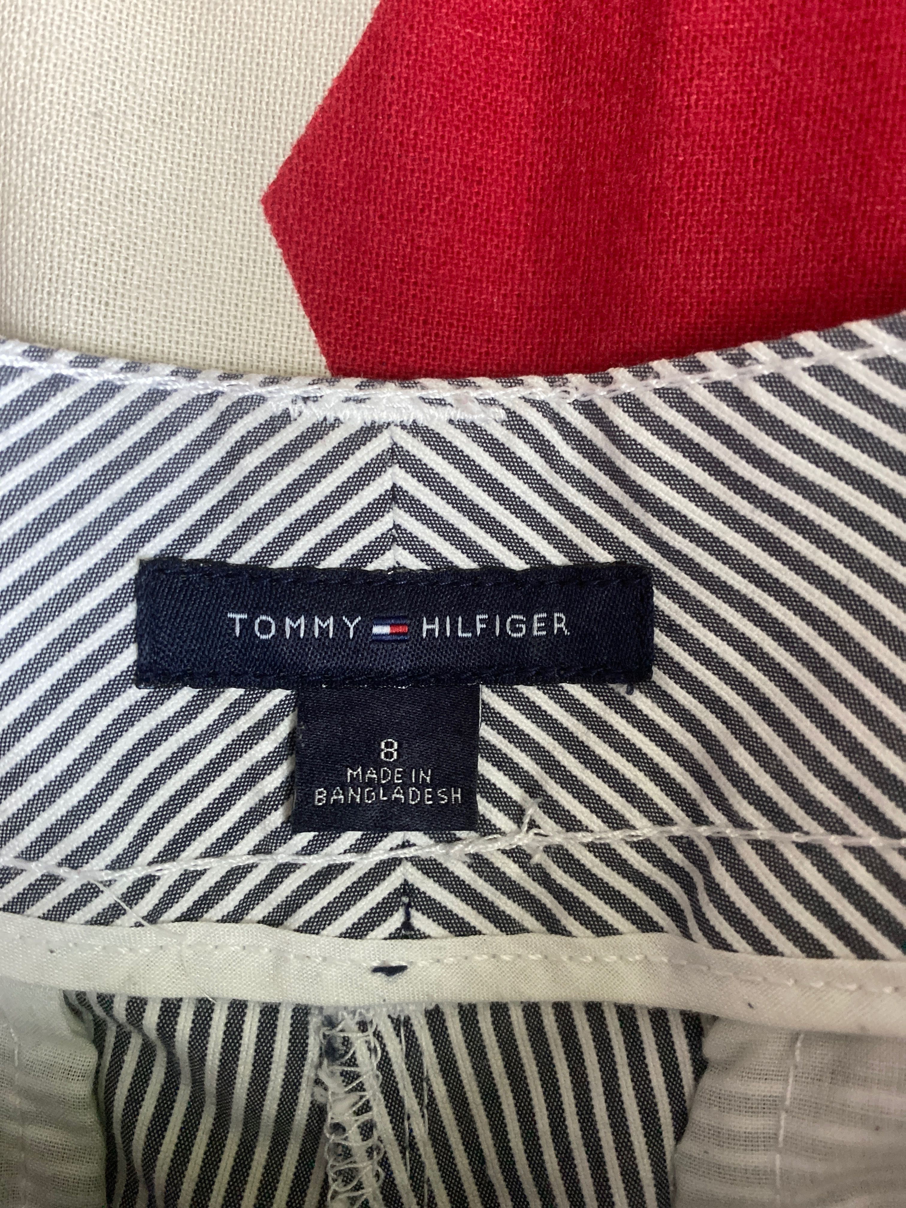 Krótkie spodenki szorty w paski Tommy Hilfiger M