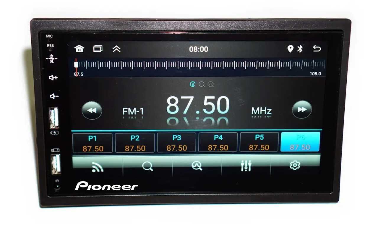 Автомагнитола Pioneer 7023А 2/32GB 2DIN,GPS,Android 14, 7''240W 1080P