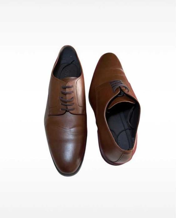 Stylowe męskie buty wizytowe pantofle skórzane Zara rozmiar 44 casual.