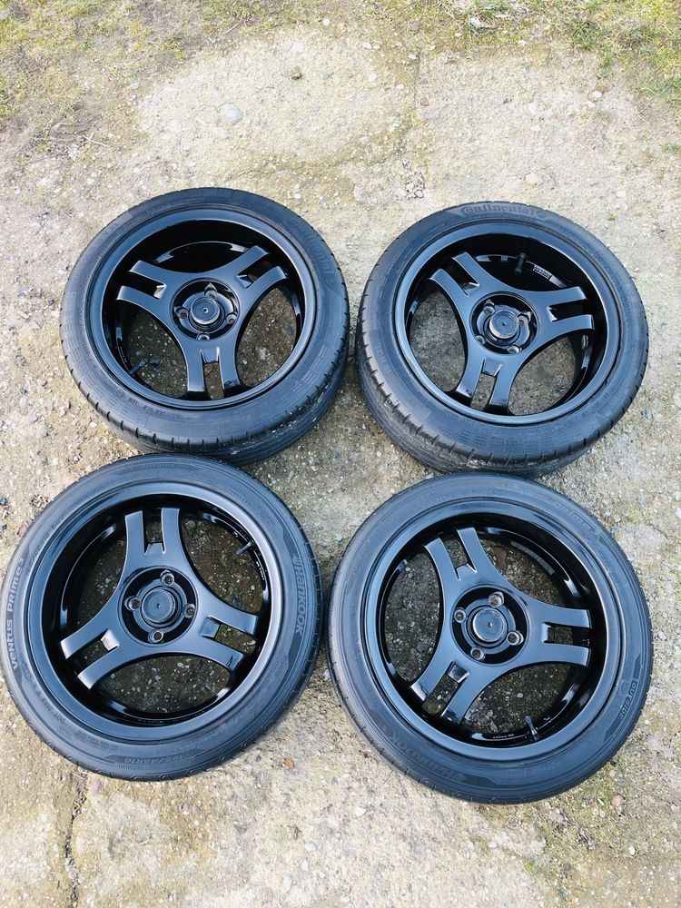 JDM Super Advan SA3R I 16, 4x100, 7J, Hankook, Continental .195/45/16.