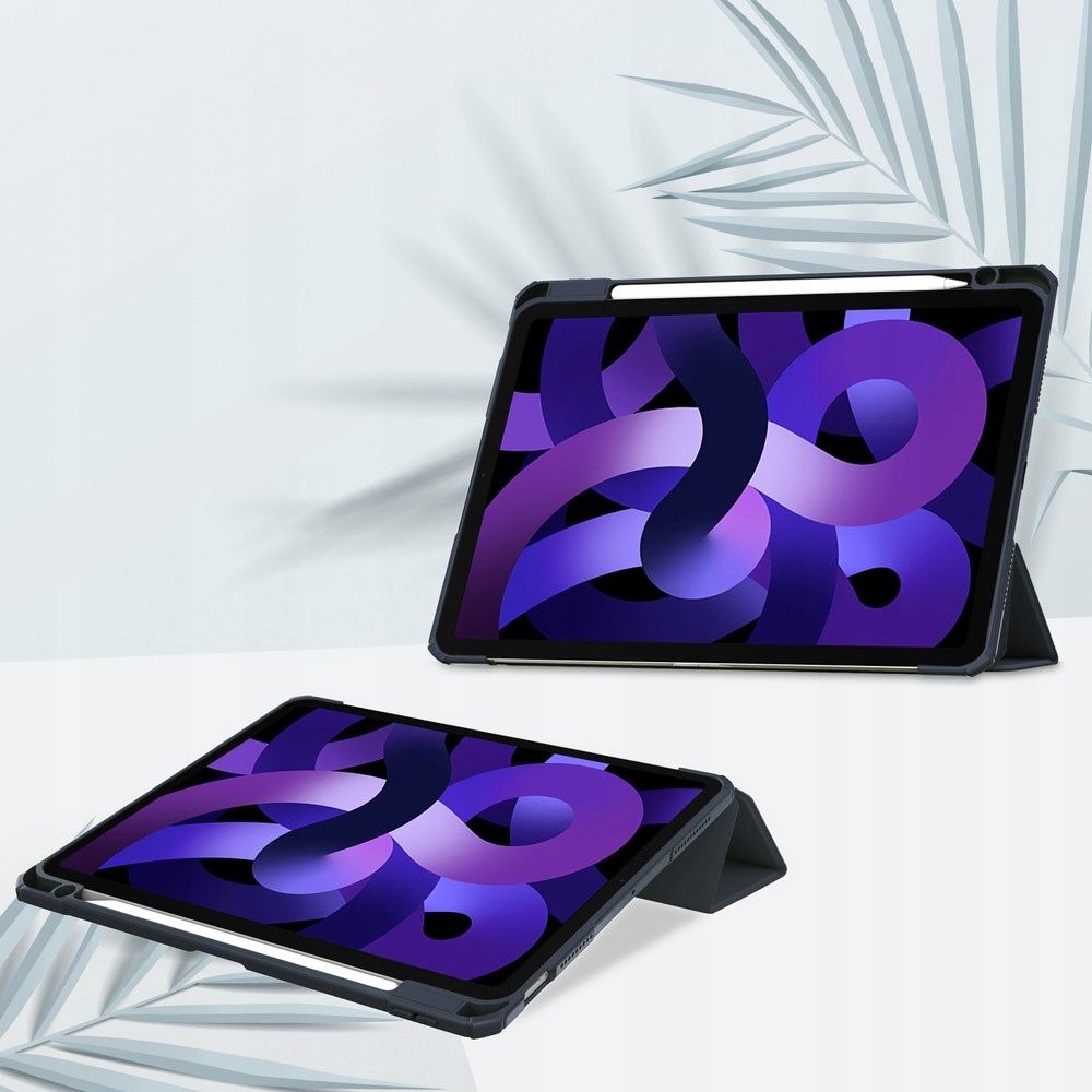 Etui do IPad 9/8 10.2" 2021/2020 Wytrzymałe z Miejscem na Rysik Szare