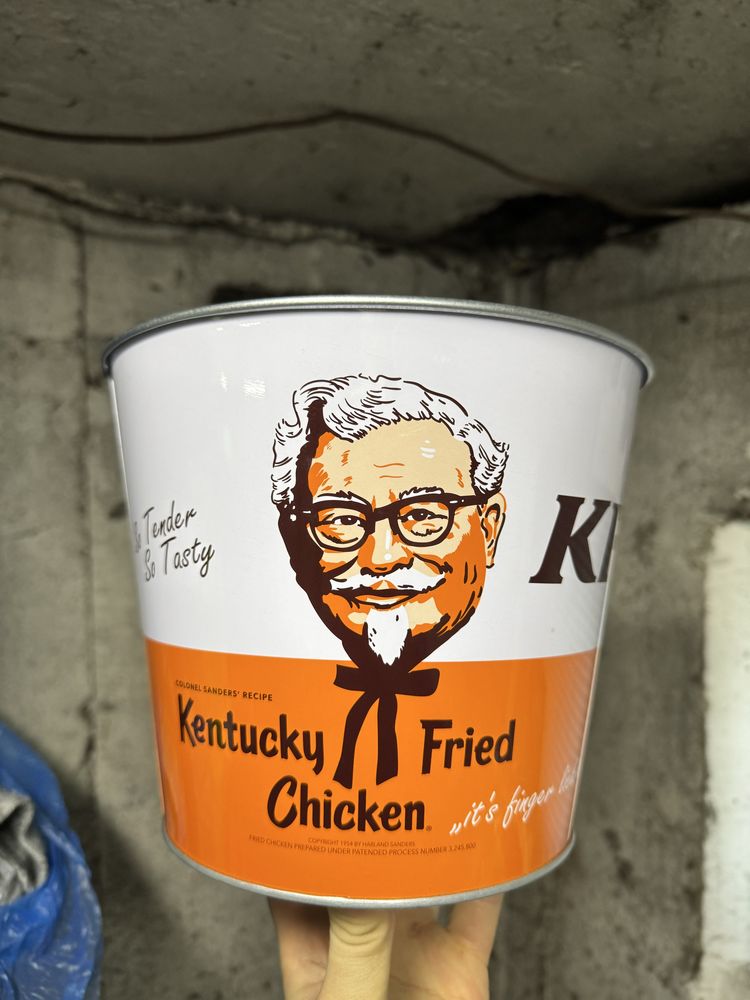 Kubełek KFC Metalowy Oryginalny