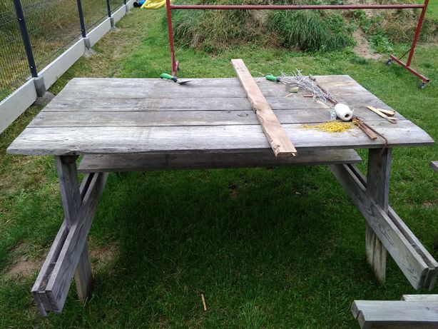 Deski Drewniany Stół na ogród lub budowę domu