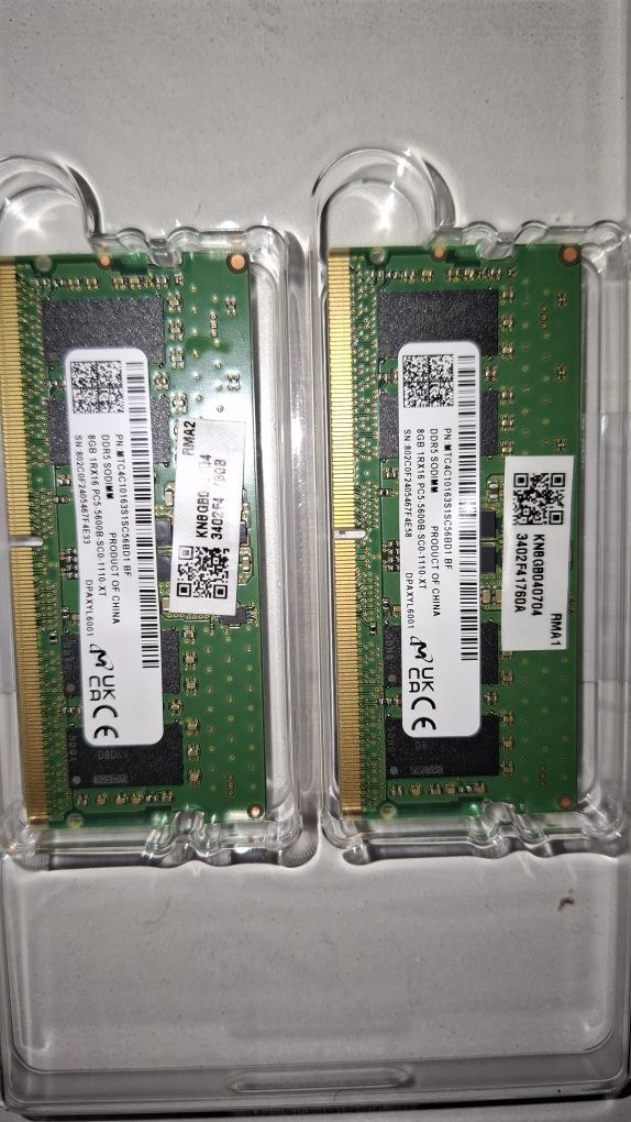 Модуль пам'ять Micron DDR 5 , 2x8 16 gb 5600